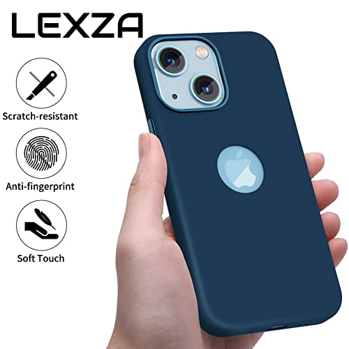 Image of Vaku Luxos Lexza for iPhone 14 Case Cover, Premium Leather, Military-Grade Protection, Slim, Thin Compatible with iPhone 14 Back Cover - Blue