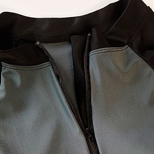 Conjunto de maiô de Duas Peças, maiô Feminino de Manga Comprida Com Proteção Solar Secagem Rápida pa
