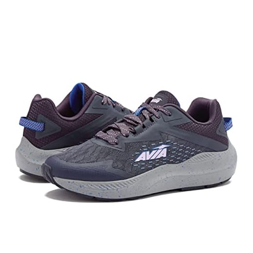 Avia Storm Women’s Running Shoes with Lightweight Breathable Mesh - Graphite/Grisaille/Dazzling Blue, 8 Wide