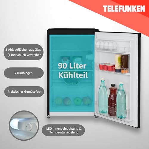 Kühlschrank ohne Gefrierfach von Telefunken, freistehend, 90 Liter
