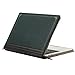 MOSISO PU Leather Zippered Case Only Compatible with Newest 2018 2017 2016 MacBook Pro 15 Inch with Touch Bar A1990 / A1707, Vintage Classic Premium Book Sleeve Cover, Peacock Green