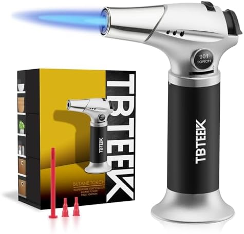 TBTEEK Butane Torch, Kitchen Torch Cooking Torch with Safety Lock...