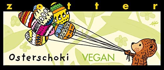 Zotter Bitterschokolade"Osterschoki" mit Kokos & Marzipan, handgeschöpft, vegan - Bio, Fairtrade - Schokolade Ostern - 2x70g – Bild 3