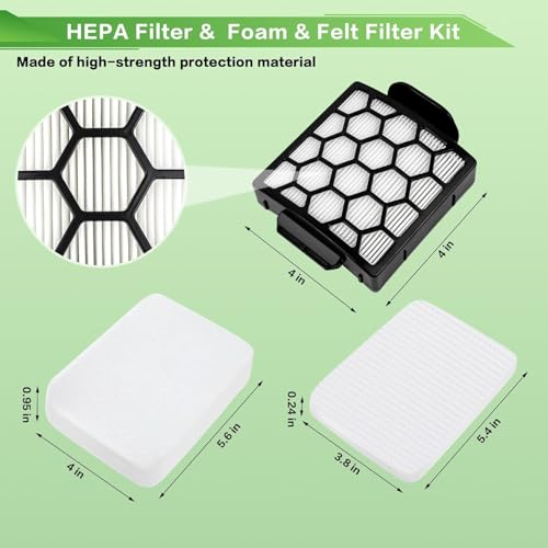 Image of VIEWALL Filters Replacement for Shark Pet Pro ZU102 ZU60 ZU62 Swivel Pro ZU51 NV151 NV150 CU50WM Pet Plus NV251 NV255 Navigator Upright Vacuum, Part 1238FT60 1239FT60