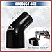 ACROPIX 45 Degree 3.5 Inch to 4.0 Inch ID 4Ply Car Elbow Reducer Silicone Hose Coupler Intercooler Tube Intake Piping Black 89-102mm Car Parts