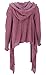 Guru-Shop Cárdigan convertible para mujer, gris, algodón, talla: 38, chaqueta, abrigos y...