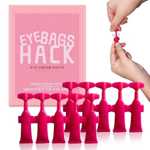 Tränensäcke Weg in 2 Minuten, Augencreme Gegen Falten und Augenringe, Augenringe Entfernen, Augencreme Gegen Tränensäcke, Spendet Feuchtigkeit und Strafft, Wiederverschließbare (10 x 1ml)