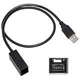 RED WOLF Car Factory Radio USB Port Retention for 2008-2021 Honda CR-V Odyssey Accord, Mitsubishi Triton Outlander Aftermarket Stereo OE USB Retain Adapter Wiring Harness Connector Cable