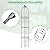 Lalahoni Garden Trellis for Climbing Plants Outdoor, 2 Pack 6ft Tall Plant Trellis Support for Potted Plants Climbing Vine Rose Clematis Vegetable Cucumber Trellis, Garden Obelisk Trellis