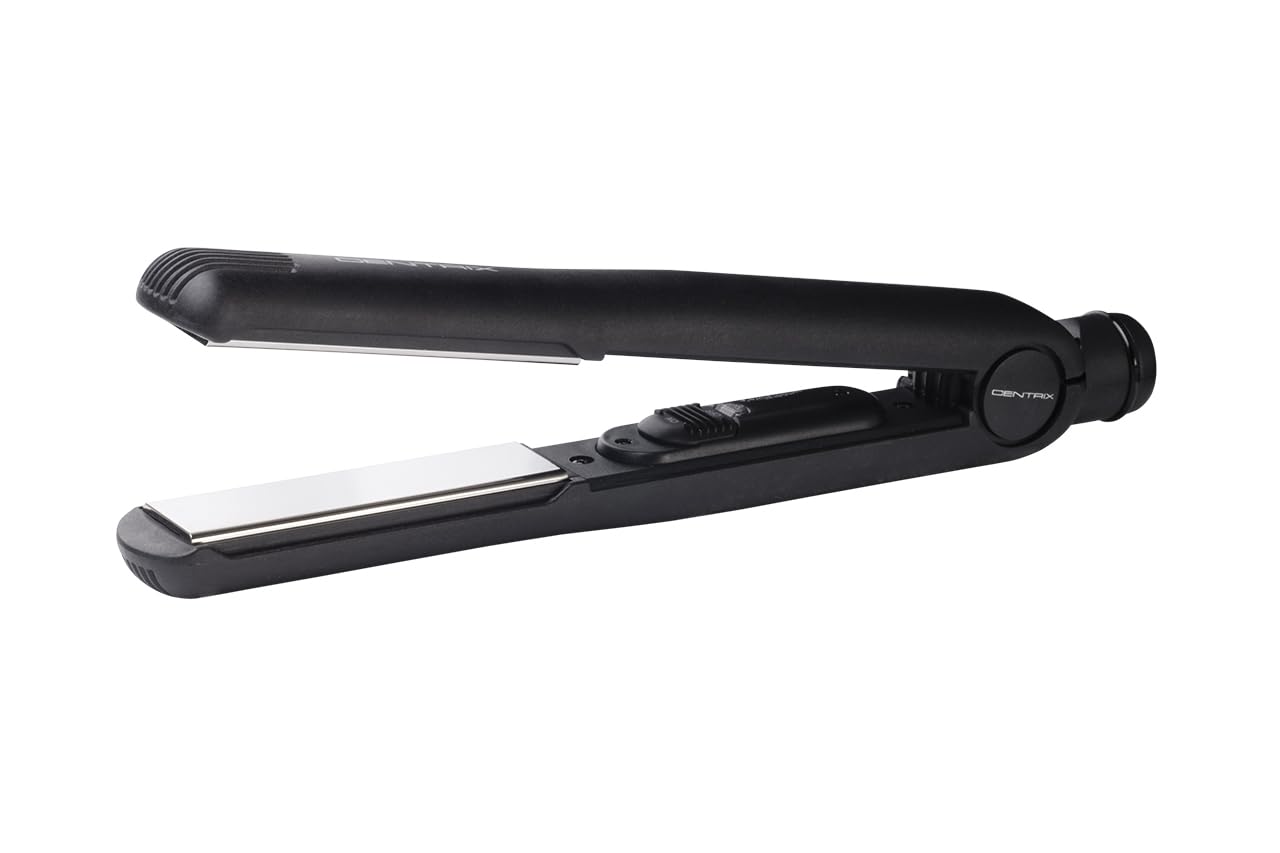 Cricket Centrix Titanium Professional Styling Flat Iron Hair Straightener for Women & Men, Hair Curler, Straightens and Curls, 1 Inch