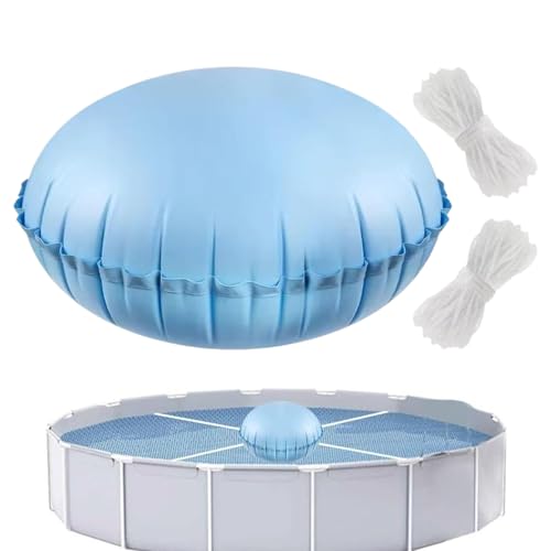 Genérico Cojín de Piscina - Equalizador de Hielo de cojín Grueso | 1,2 m x 1.2 M cojjín Inflable con Cuerda para natación, Lago, río, Playa, Vacaciones, SPA, Complejo,