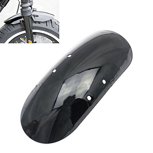 Garde-boue avant court moto Katur 346 mm noir mat pour Cafe Racer