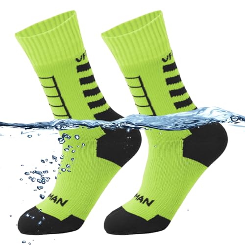 BLAIS Calcetines impermeables de aventura al aire libre para adultos - Calcetines transpirables, cálidos e impermeables para esquiar, deportes acuáticos, senderismo, ciclismo - Ideal para explorar el