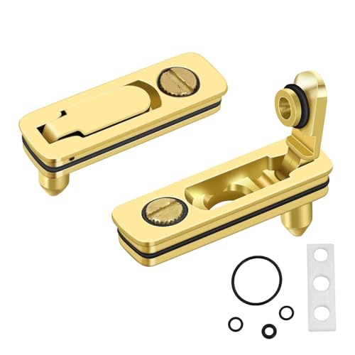 Ultraray Zubehör für Zippo Feuerzeuge, Dichtung für Einsatz, Ersatzteile mit Baumwollfilzpad, Metall Zubehör Set Gegen Verdunstung (Golden)