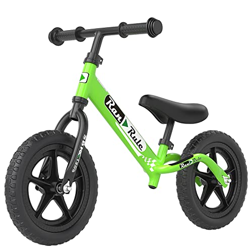 RoyalBaby Toddler Balance Bike for 2 to 5 Years Old Boys Girls Toys Gift, Lightweight Adjustable Seat and Handlebar Training Bicycle 12 Inch Wheel