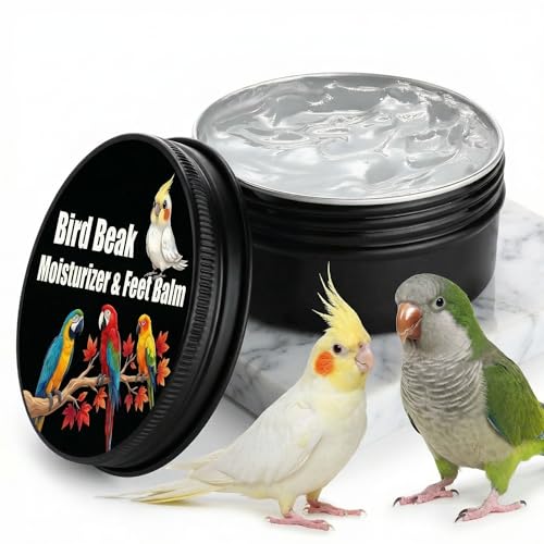 ropto 2.7 Oz Parrot Beak & Feet Balm, Bird Beak Oil & Moisturizer for Dry Cracked Skin, Foot Care Cream for Parrots, Cockatiels, Parakeets, Natural Bird Grooming Treatment