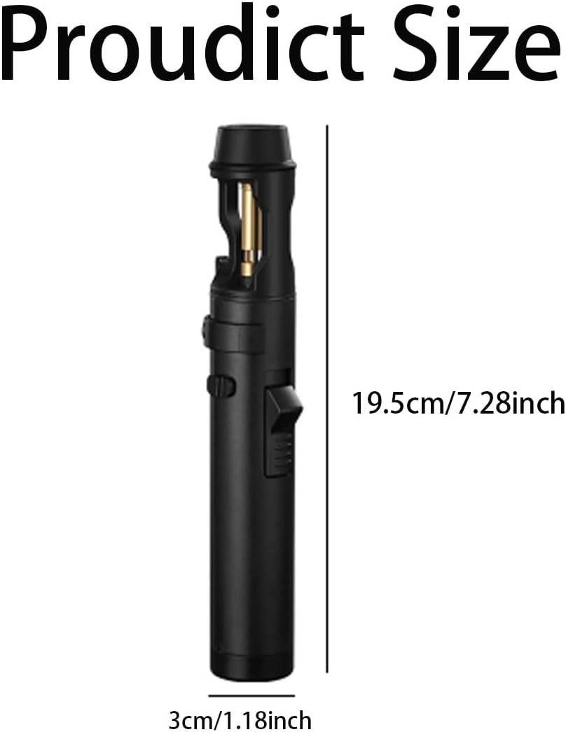Camping Outdoor Windproof Straight Flame Lighter, 2025 New Windproof Straight Flame Light (Green+Blue)