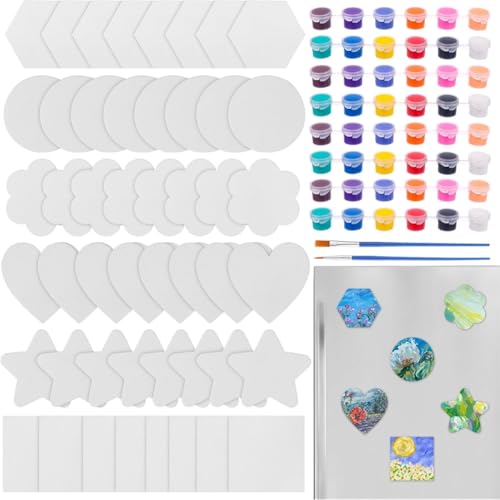 Kit de peinture amusante avec mini panneaux magnétiques en toile de coton