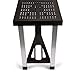 PICNIC TIME Picnic Table Portable Folding Table with Umbrella Hole and Bench Seats for Four for Tailgating, Picnics, and Beach, Collapsible to Suit-Case Style for Easy Transport, Lightweight, (Black)