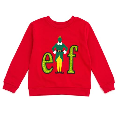 Image of Elf Christmas Fleece Sweatshirt and Jogger Pants Outfit Set Little Kid to Big Kid Sizes (5-18-20)