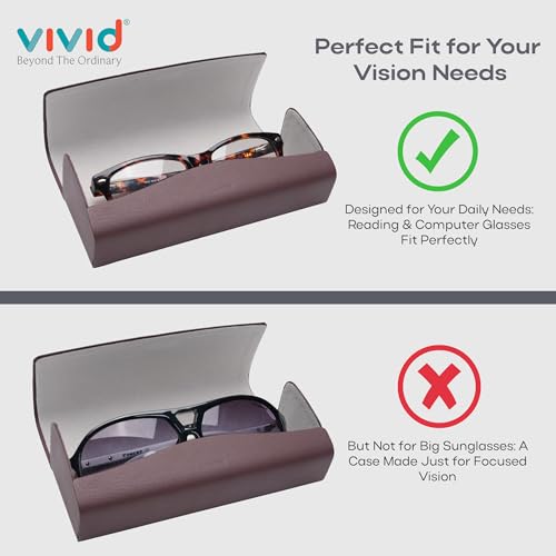 Image of VIVID Unisex Specs Magnetic Eyewear Dabbi Faux Leather Hard Case Cover