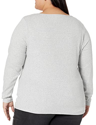 Image of Amazon Essentials Women's Long Sleeve Slim-Fit Rib Scoop Neck Sweater, Fall Tops, Pack of 2