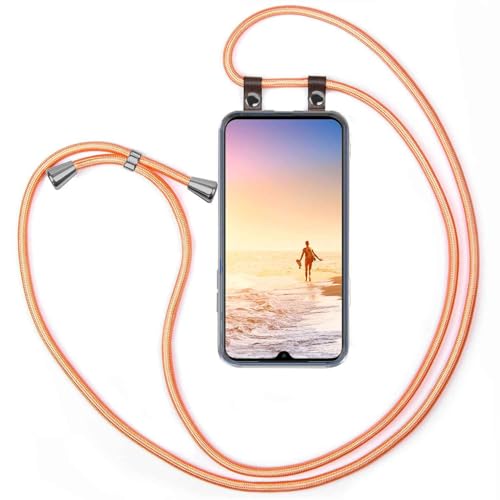 Chaîne de téléphone Xiaomi Mi Note 10 coque cordon ajustables or rose moex