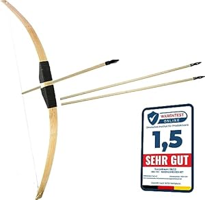 ORA-TEC Bambus Bogenschießen Set mit Pfeilen