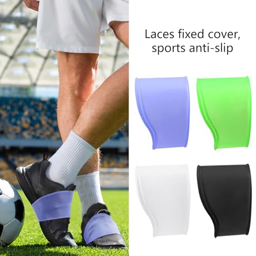 Fixing Sleeve，2Pcs Silicone Youth Soccer Cleat Lace Covers Soccer Shoe Lace Bands Soccer Cleat Lace Protector Sports Accessory2