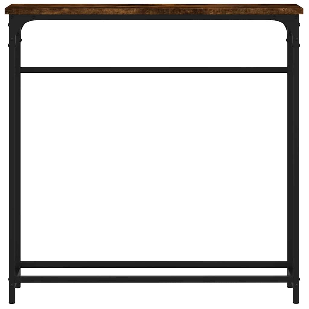 vidaXL Tavolino Consolle Rovere Fumo 75x19,5x75cm in Legno Multistrato