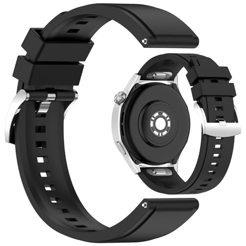 Correa de silicona compatible con Huawei Watch GT 6 46mm negra miniatura 1