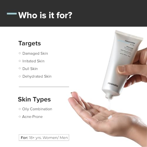 Minimalist 0.3% Ceramide Face Moisturizer For Barrier Repair & Deep Moisturization | Daily Repairing Face Moisturizing Cream | For Oily - Combination Skin | 50g - Image 4