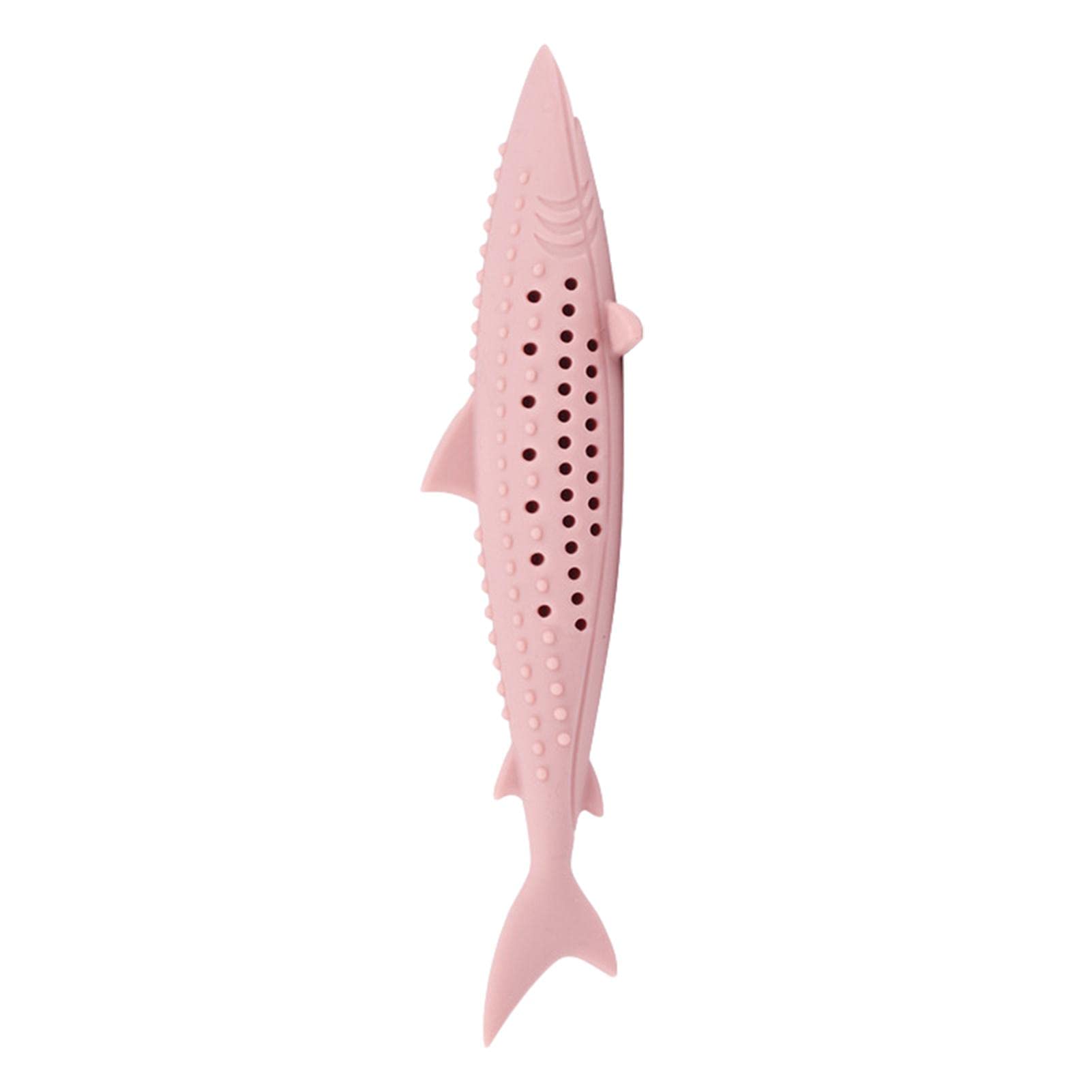 Maodom Silicone Fish Cat Chewing Toys, Catnip Pet Teeth Cleaning Toy Cat Toothbrush Toy Interactive Toy Simulation Fish Shape Toy for Pet Cat Kitten