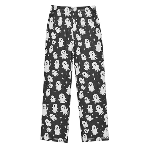 Pajama Pants Cute Ghost PJ Bottoms Sleepwear Lounge Sleep Pant with Pockets