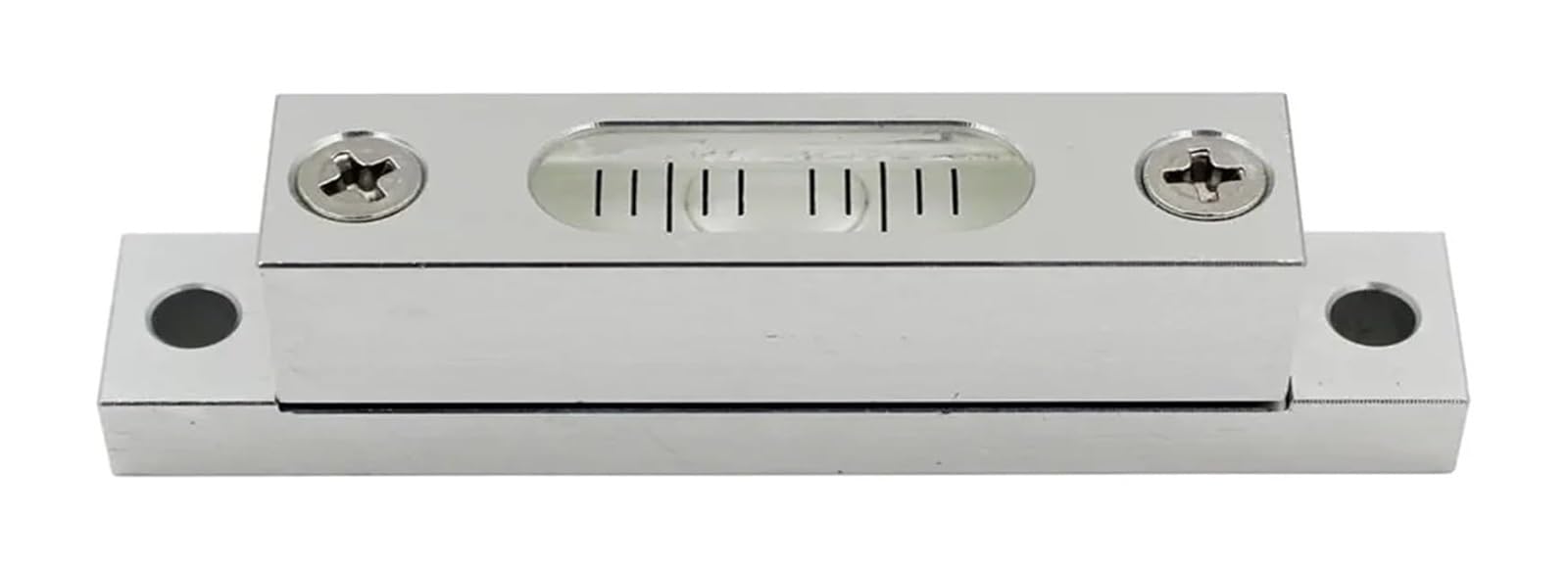 Nivel de burbuja horizontal de tira cuadrada mini de alta precisión ajustable(White)