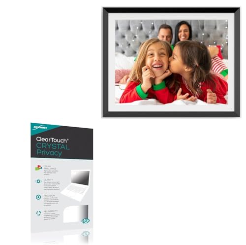 BoxWave Screen Protector Compatible with Cozyla Frame (17 in) - ClearTouch Crystal Privacy (2-Pack), Privacy Screen Protector Flexible Film Clear