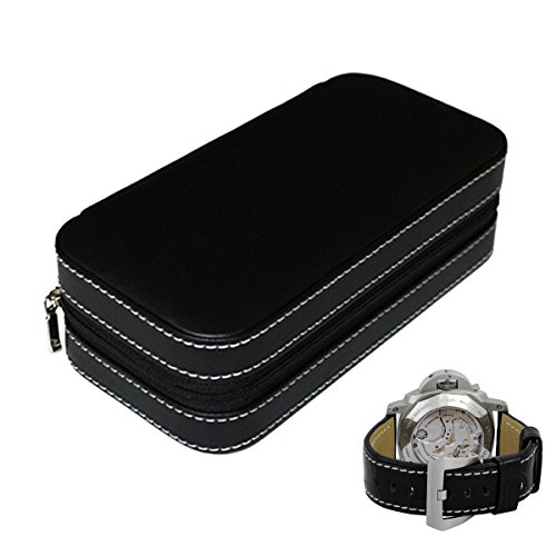 Preisvergleich Produktbild XXL Highlight Uhrenetui S1 Deluxe BLACK 2 Uhren