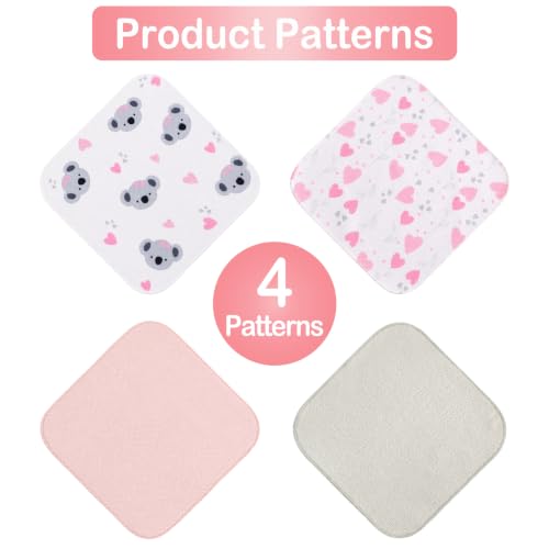 Image of Baby Washcloths, 24Pack Baby Wash Cloths Extra Soft & Ultra Absorbent, Baby Towels and Washcloths Face Towels for Unisex Boys Girls Body, Washclothes Gentle on Sensitive Skin, 9x9 Koala