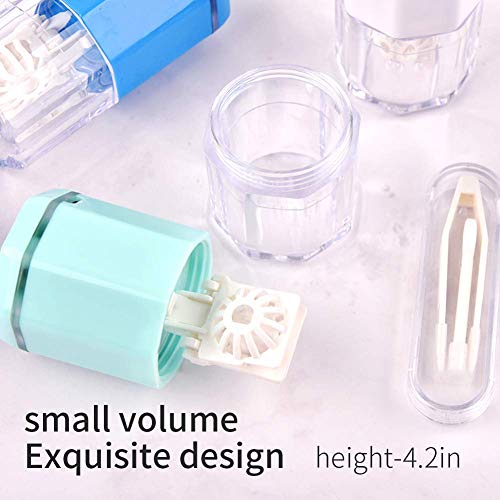 Contact Lens Cleaner, Ofone Rotary Contact Lens Cleaner Case For Soft Lenses, Portable Contact Cleaning Machine With Contact Lens Remover And Tweezers (Blue) #TOP3