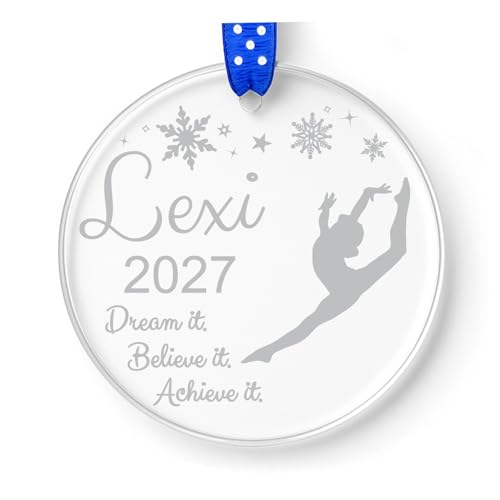 Gymnastics Ornament, Gymnast Ornament, Sports Ornament, Christmas Ornaments Personalized,...