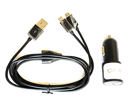 DCPOWER Car Power Adapter and Y-Split Cord Compatible Replacement for Cobra RX380, RX385