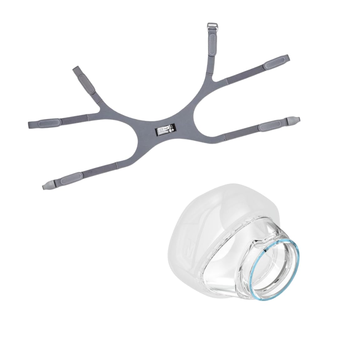 F & P E-Son 2 Bundle - (1) Medium Large Headgear and (1) Medium Nasal Cushion, Gray