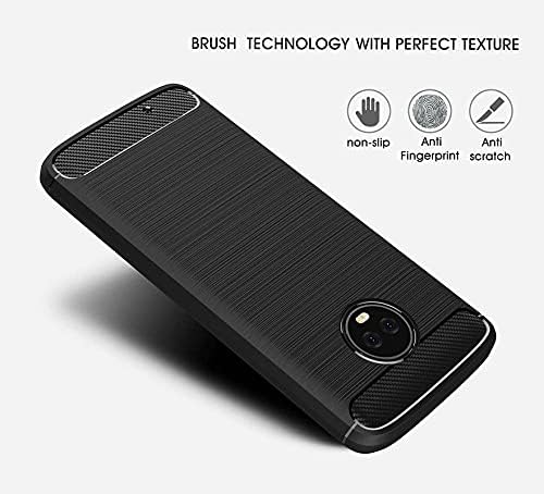 Image of Hybrid Carbon Fiber Back Case for Moto G6 (Black)