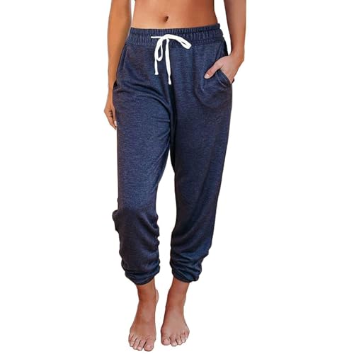 Women Baggy Sweatpants with Pockets Lounge Womens Pajama Pants Female Trouser