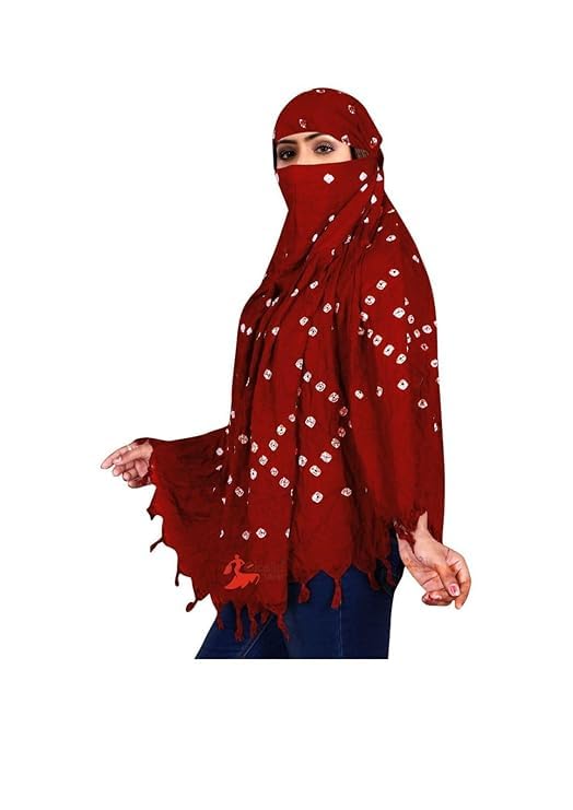 Image of Pure Cotton Long Scarf Cum Mask With Sun Protection Cover Face Cotton Mask scarves Stylish Universal Size Usable dupatto vehicle Driver sunlight UV protection For Girls & Womens