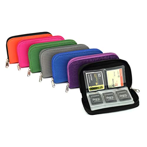Wheeler-WF Geheugenkaart Cases SD Micro SD CF SDXC SDHC geheugen Flash-kaarten met Pouch Organizer Keeper Media… - Image 3