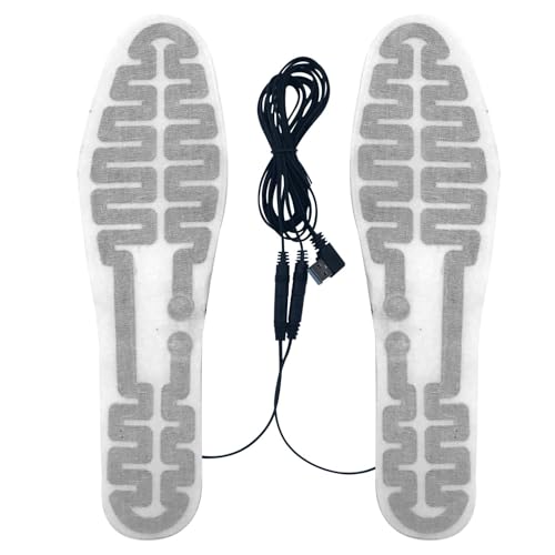 Calentadores de pies recargables – Calentadores de pies eléctricos, plantillas recargables USB | Calentadores eléctricos recargables USB, suelas térmicas duraderas para zapatos, botas, b