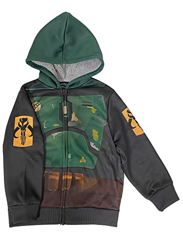 Star Wars The Book Of Boba Fett Big Boys Sherpa Fleece Hoodie, Green, 10-12 #TOP2