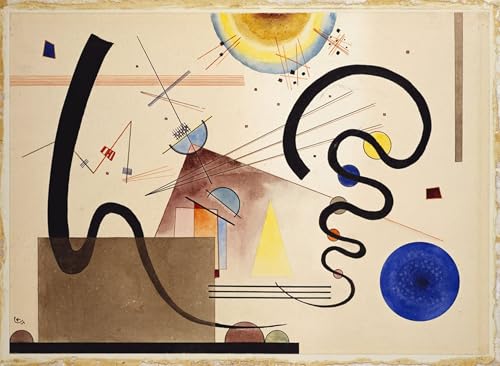 Lienzo Kandinsky Due moti para renovar paredes vacias de dormitorios y salones 60x90