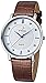 Tonnier Super slim Quartz Casual Wristwatch Business Brown Genuine Leather Analog Men's Watch